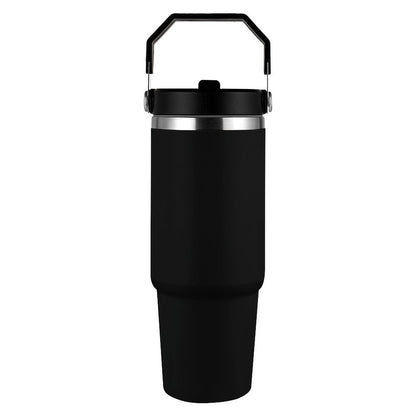 Trust Him And Chill  Christian 30oz Car Tumbler with Handle - ClaimedbyGodDesigns