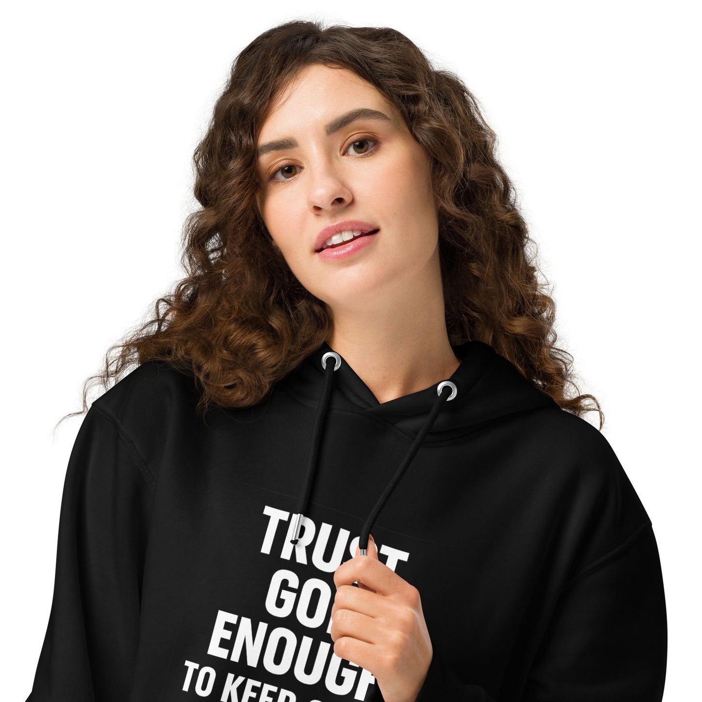 Trust Him Enough Christian Unisex essential organic hooded sweatshirt - ClaimedbyGodDesigns