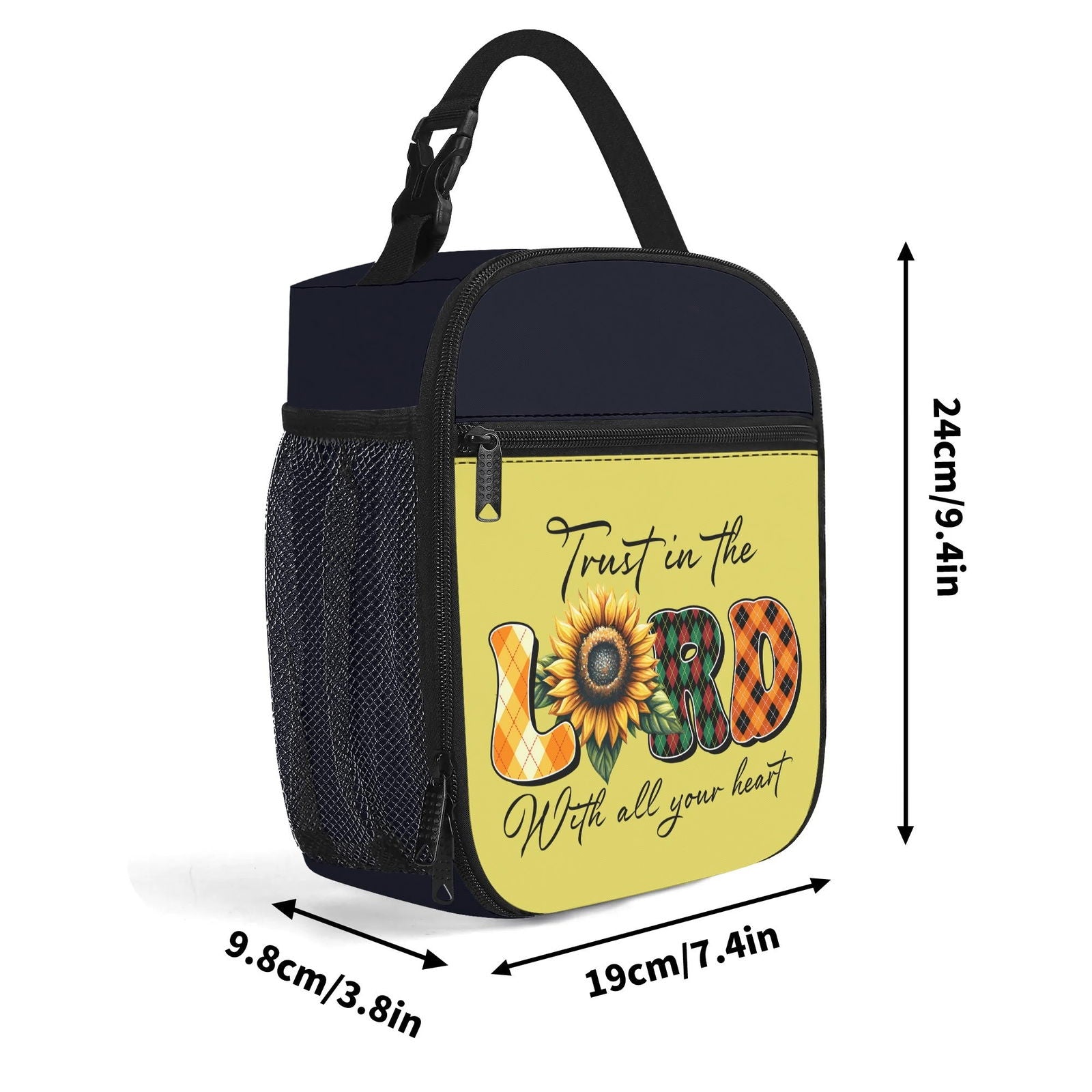 Trust Him Insulated Christian Lunch Box for Kids - ClaimedbyGodDesigns