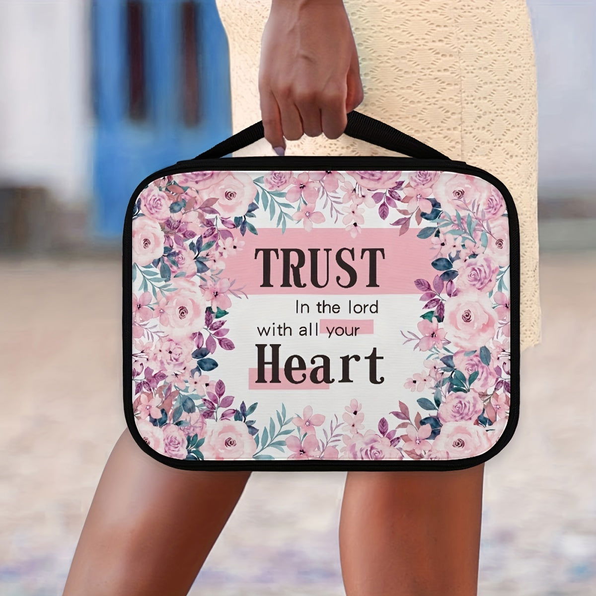 Trust In The Lord With All Your Heart Christian Bible Cover - ClaimedbyGodDesigns