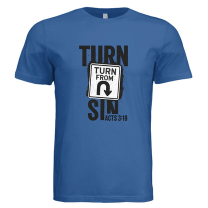 Turn Away From Sin Unisex Christian T-shirt - ClaimedbyGodDesigns