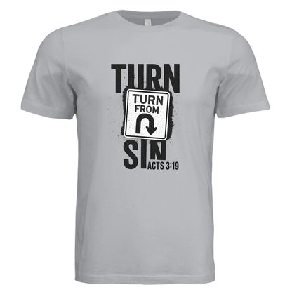 Turn Away From Sin Unisex Christian T-shirt - ClaimedbyGodDesigns