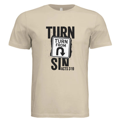 Turn Away From Sin Unisex Christian T-shirt - ClaimedbyGodDesigns