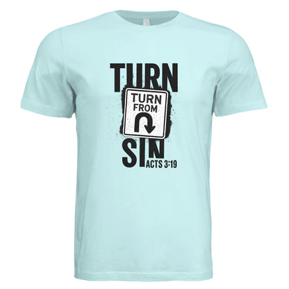 Turn Away From Sin Unisex Christian T-shirt - ClaimedbyGodDesigns