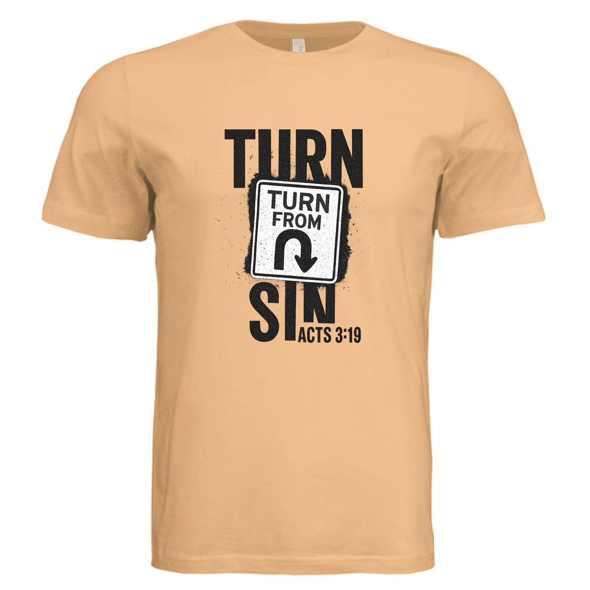 Turn Away From Sin Unisex Christian T-shirt - ClaimedbyGodDesigns
