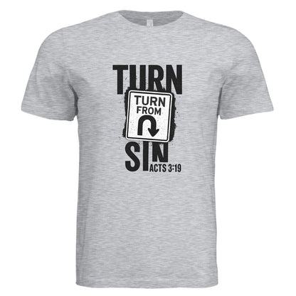 Turn Away From Sin Unisex Christian T-shirt - ClaimedbyGodDesigns