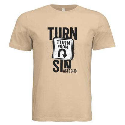 Turn Away From Sin Unisex Christian T-shirt - ClaimedbyGodDesigns