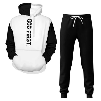 First Men's Christian Adult Hooded Outfit Set