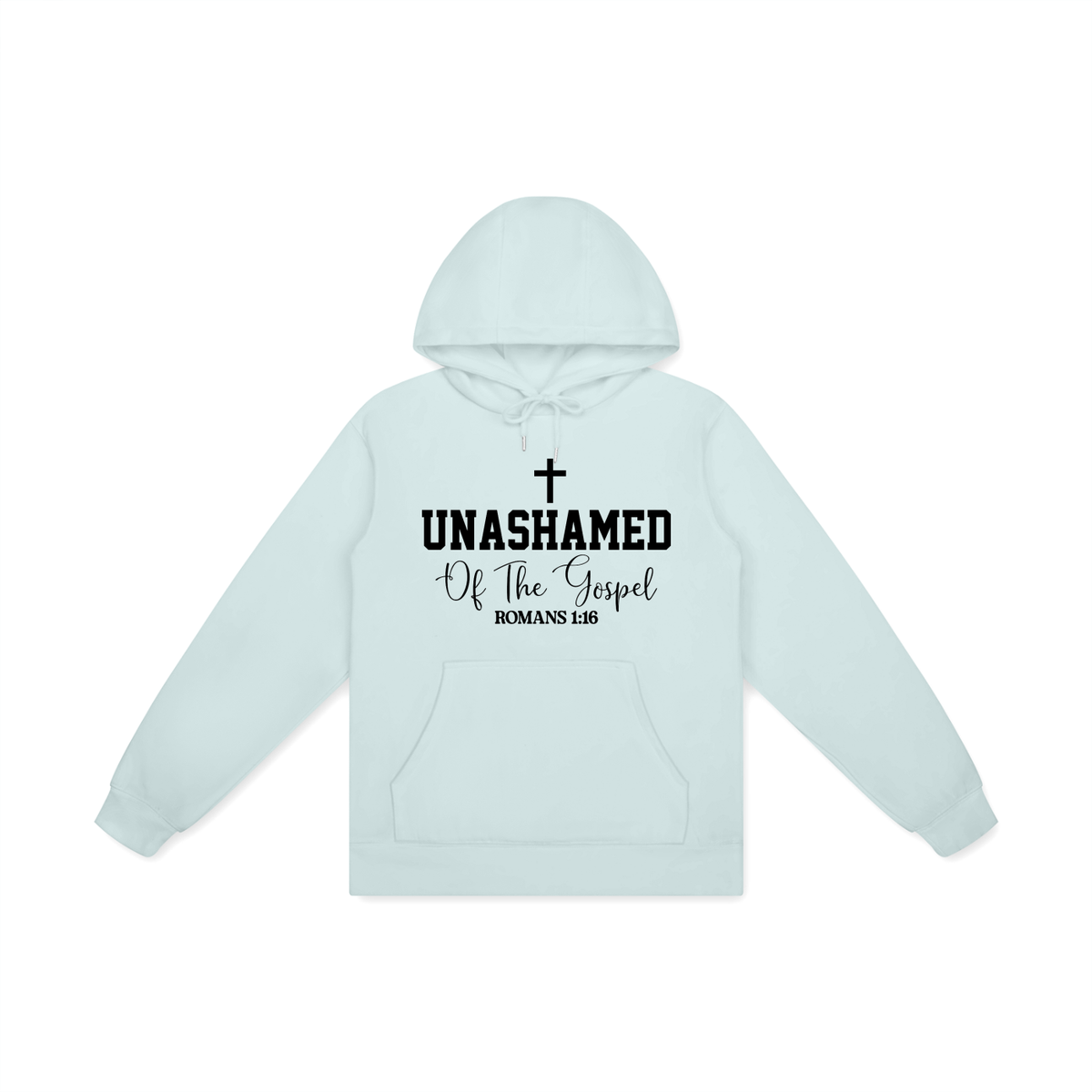 Unashamed Of The Gospel Unisex Christian Cotton Hooded Sweatshirt - ClaimedbyGodDesigns