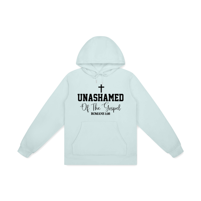 Unashamed Of The Gospel Unisex Christian Cotton Hooded Sweatshirt - ClaimedbyGodDesigns