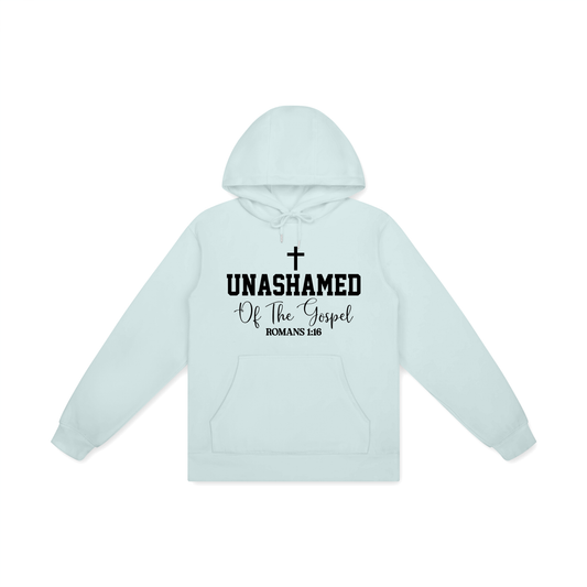 Unashamed Of The Gospel Unisex Christian Cotton Hooded Sweatshirt - ClaimedbyGodDesigns