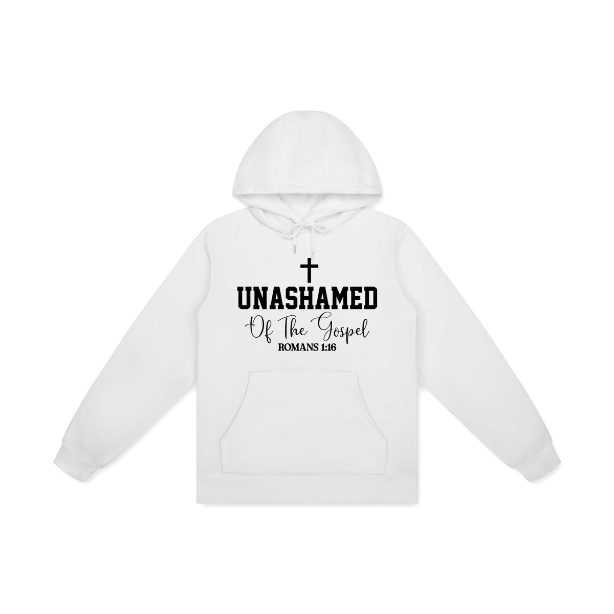 Unashamed Of The Gospel Unisex Christian Cotton Hooded Sweatshirt - ClaimedbyGodDesigns