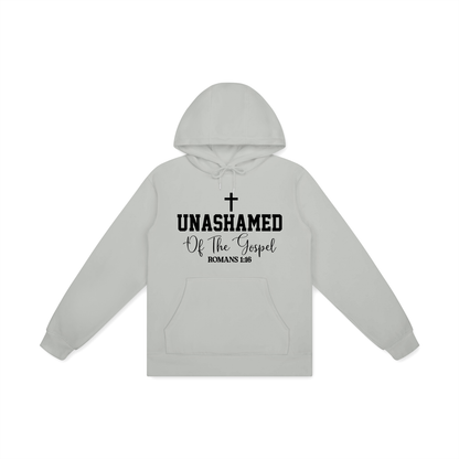 Unashamed Of The Gospel Unisex Christian Cotton Hooded Sweatshirt - ClaimedbyGodDesigns