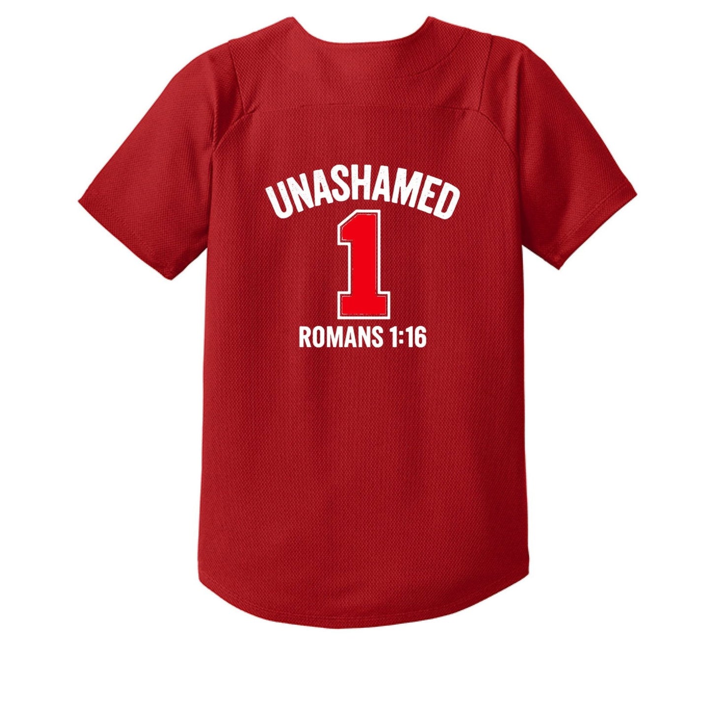Unashamed Youth Christian Full-Button Jersey - ClaimedbyGodDesigns