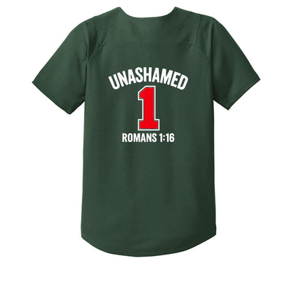 Unashamed Youth Christian Full-Button Jersey - ClaimedbyGodDesigns