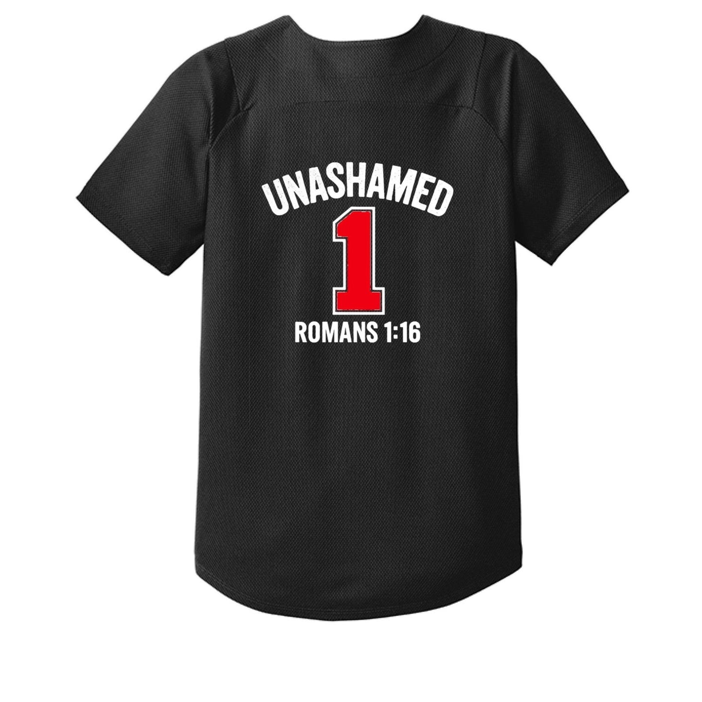 Unashamed Youth Christian Full-Button Jersey - ClaimedbyGodDesigns