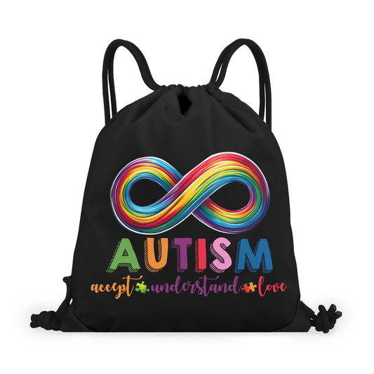 Understand Autism Drawstring Bag(Single-Sided Print) - ClaimedbyGodDesigns