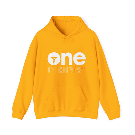 Unisex Christian Hooded Sweatshirt - One In Christ - ClaimedbyGodDesigns