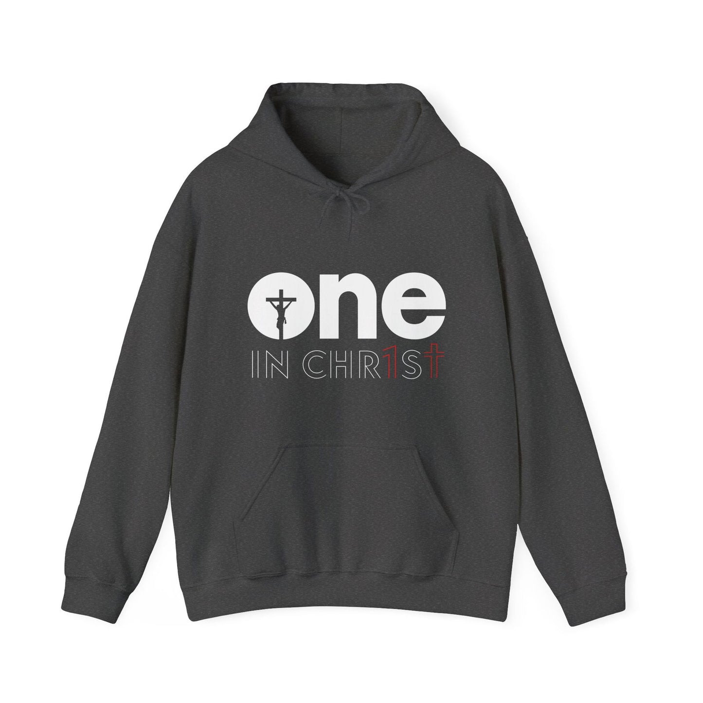 Unisex Christian Hooded Sweatshirt - One In Christ - ClaimedbyGodDesigns
