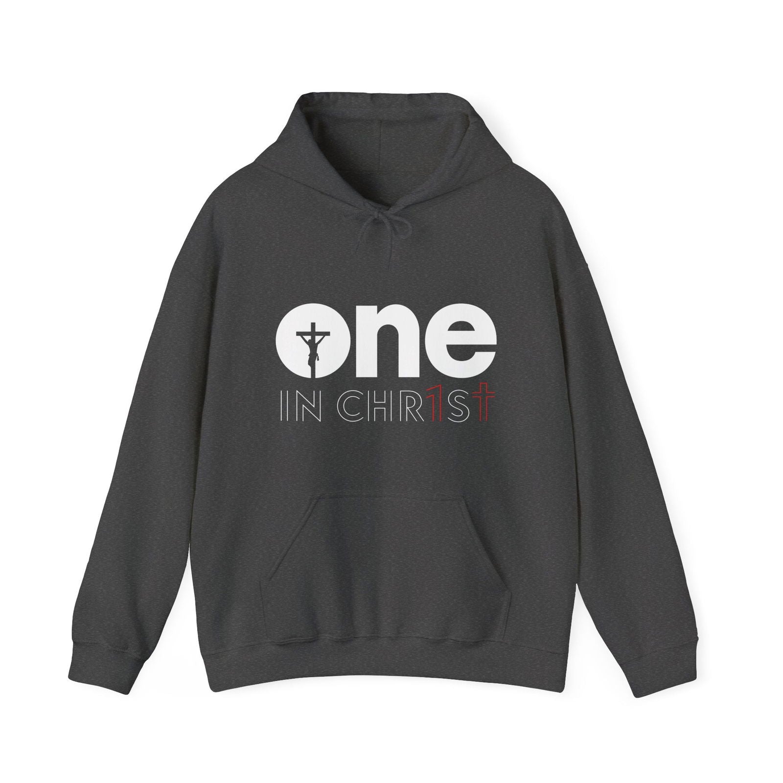 Unisex Christian Hooded Sweatshirt - One In Christ - ClaimedbyGodDesigns