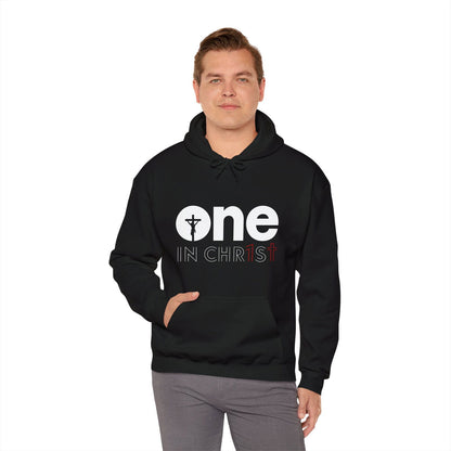 Unisex Christian Hooded Sweatshirt - One In Christ - ClaimedbyGodDesigns
