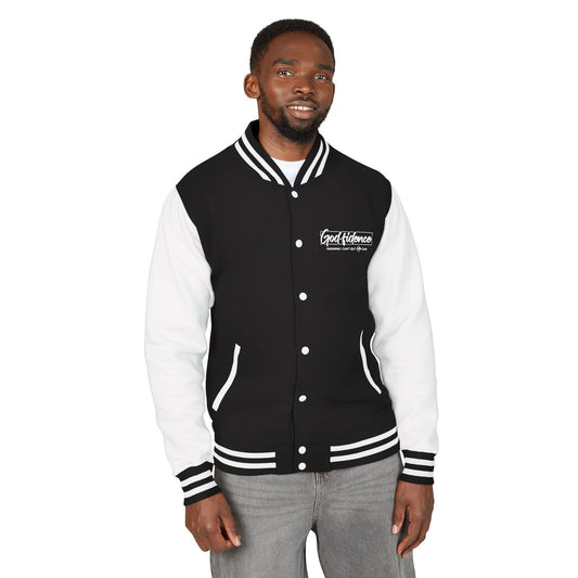 Unisex Heavyweight Christian Letterman Jacket - He Can Design - ClaimedbyGodDesigns