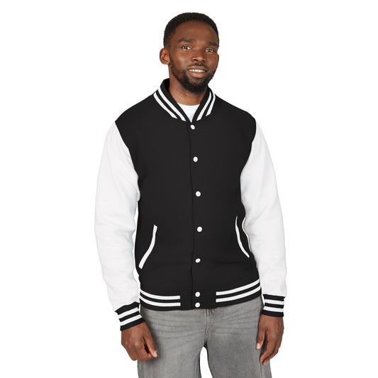 Unisex Heavyweight Christian Letterman Jacket - Seek First Kingdom - ClaimedbyGodDesigns