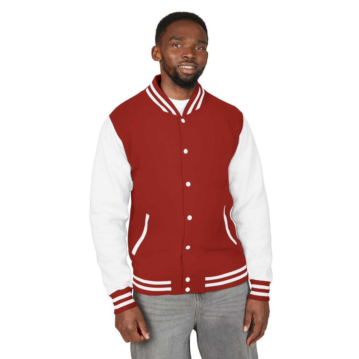 Unisex Vintage Rocker Letterman Jacket - Rolling Stones Design - ClaimedbyGodDesigns