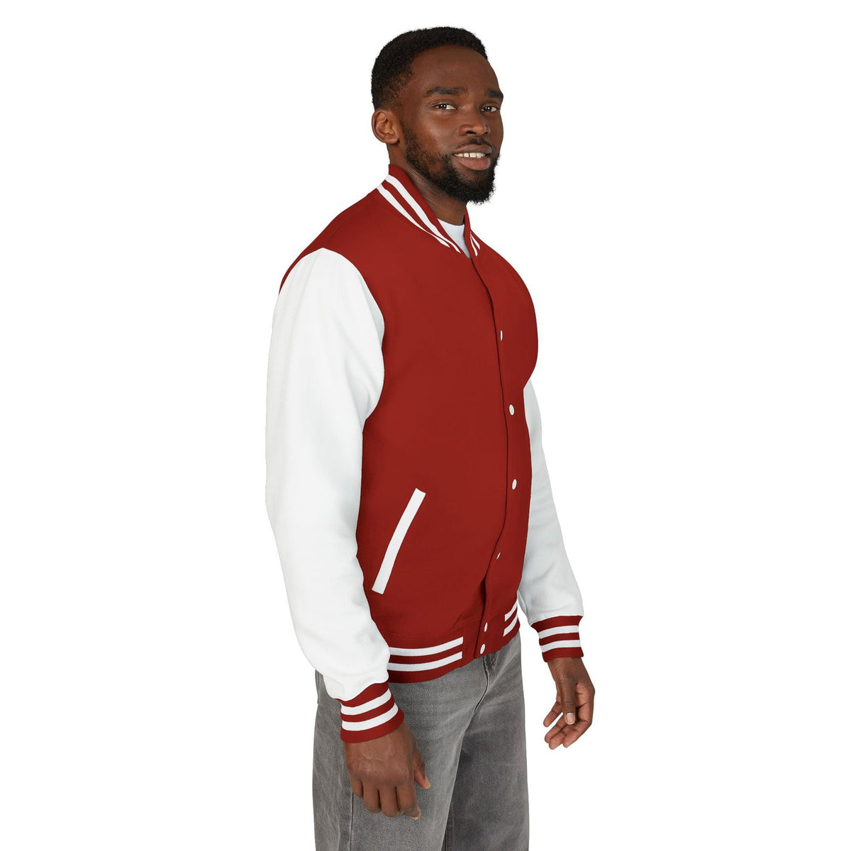 Unisex Vintage Rocker Letterman Jacket - Rolling Stones Design - ClaimedbyGodDesigns