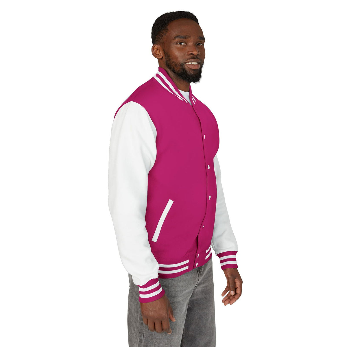 Unisex Vintage Rocker Letterman Jacket - Rolling Stones Design - ClaimedbyGodDesigns