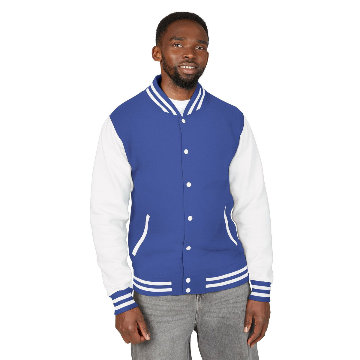 Unisex Vintage Rocker Letterman Jacket - Rolling Stones Design - ClaimedbyGodDesigns