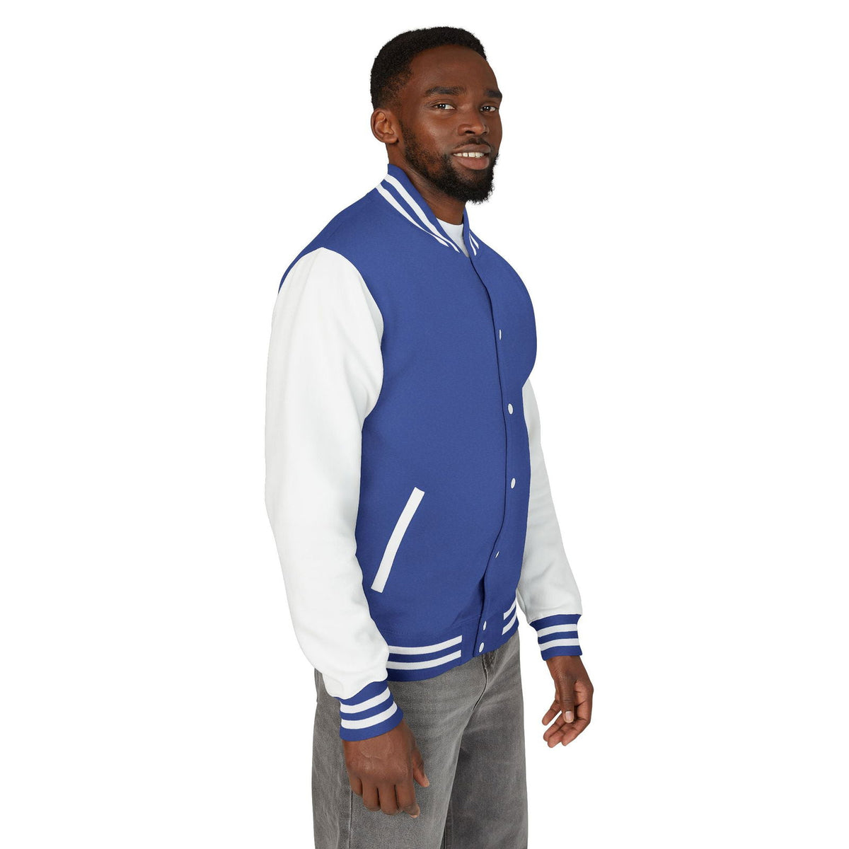 Unisex Vintage Rocker Letterman Jacket - Rolling Stones Design - ClaimedbyGodDesigns