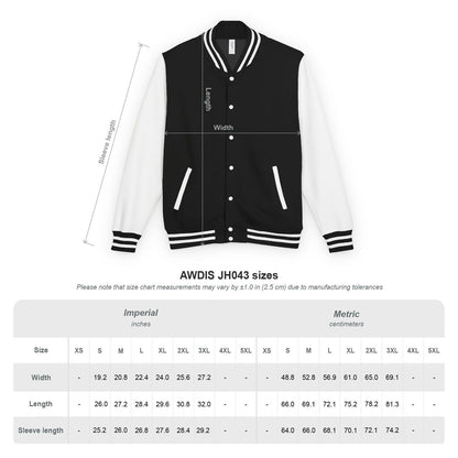 Unisex Vintage Rocker Letterman Jacket - Rolling Stones Design - ClaimedbyGodDesigns