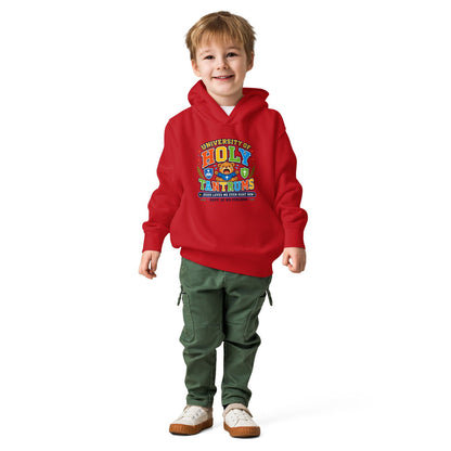 University Of Holy Tantrums Christian University Toddler Pullover Hooded Sweatshirt - ClaimedbyGodDesigns