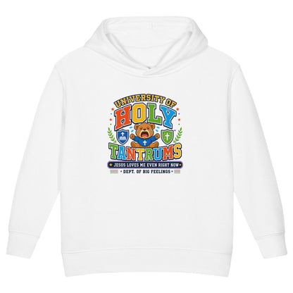 University Of Holy Tantrums Christian University Toddler Pullover Hooded Sweatshirt - ClaimedbyGodDesigns
