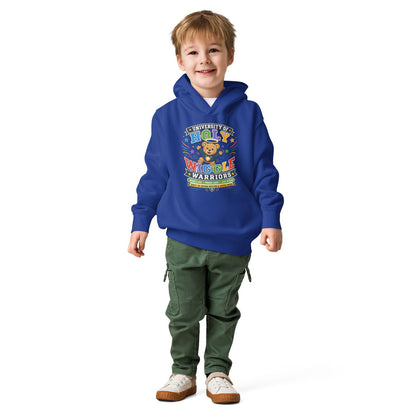 University Of Holy Wiggle Warriors Christian University Toddler Pullover Hooded Sweatshirt - ClaimedbyGodDesigns