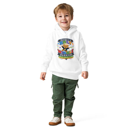 University Of Holy Wiggle Warriors Christian University Toddler Pullover Hooded Sweatshirt - ClaimedbyGodDesigns