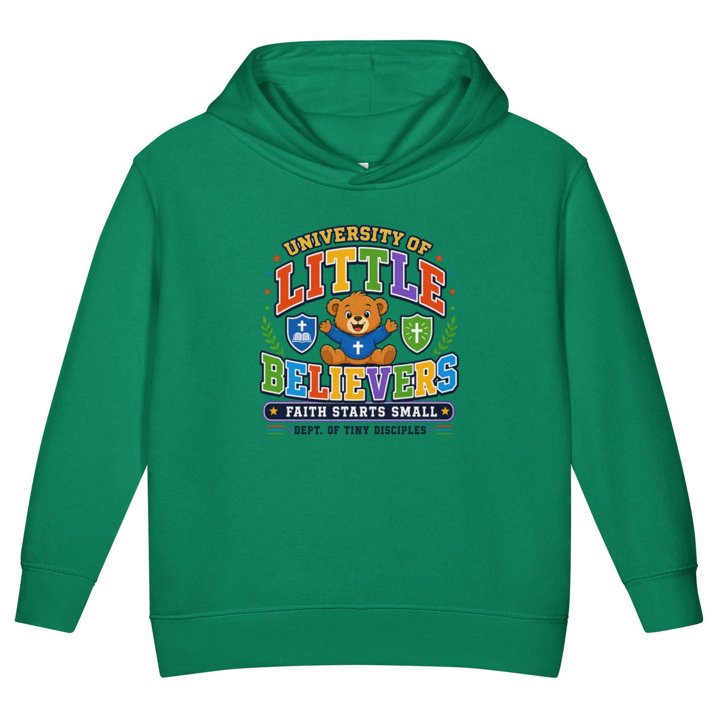 University Of Little Believers Christian University Toddler Pullover Hooded Sweatshirt - ClaimedbyGodDesigns