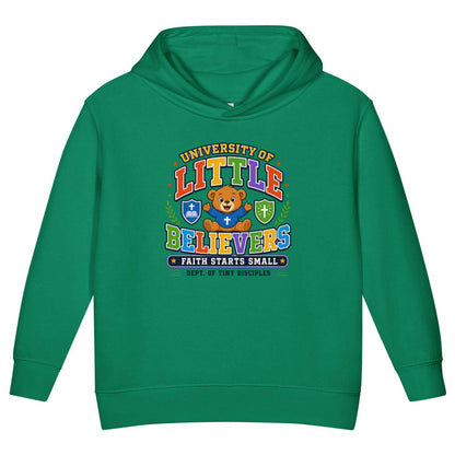 University Of Little Believers Christian University Toddler Pullover Hooded Sweatshirt - ClaimedbyGodDesigns