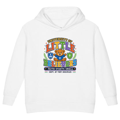 University Of Little Believers Christian University Toddler Pullover Hooded Sweatshirt - ClaimedbyGodDesigns