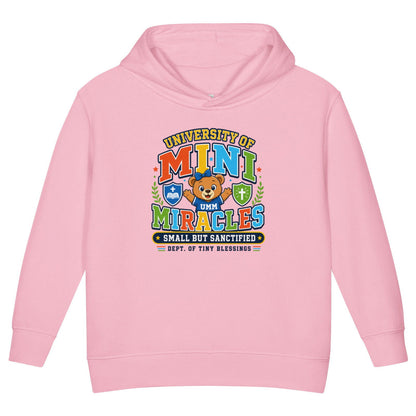 University Of Mini Miracles Christian University Toddler Pullover Hooded Sweatshirt - ClaimedbyGodDesigns