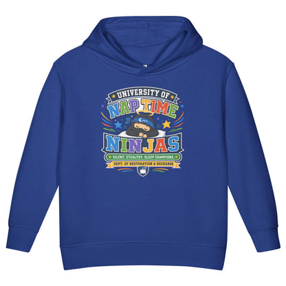 University Of Naptime Ninjas Christian University Toddler Pullover Hooded Sweatshirt - ClaimedbyGodDesigns