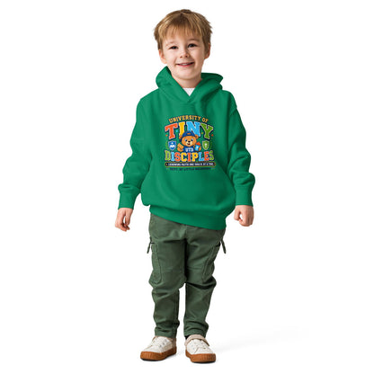 University Of Tiny Disciples Christian University Toddler Pullover Hooded Sweatshirt - ClaimedbyGodDesigns