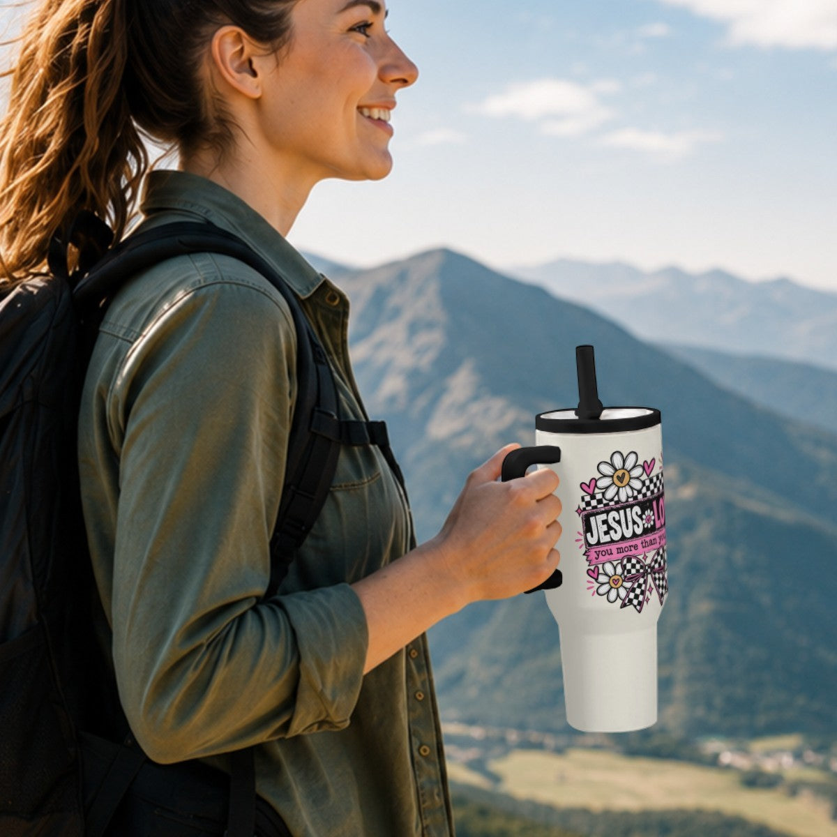 Jesus Loves You More Than You Know Christian 40oz Tumbler - Claimed by God Designs