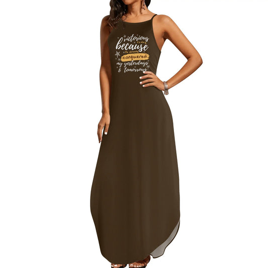 Victorious Today Womens Christian Elegant Sleeveless Summer Maxi Dress - ClaimedbyGodDesigns