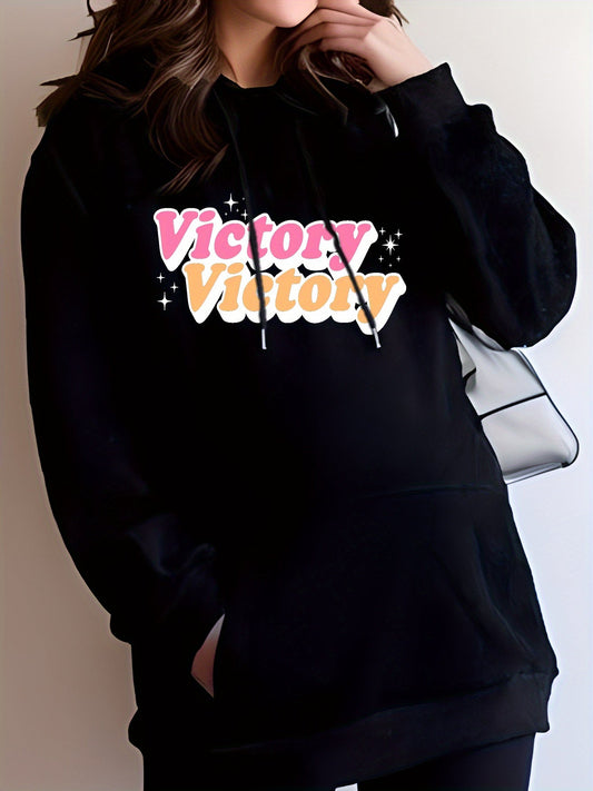 Victory (2) Women's Christian Maternity Pullover Hooded Sweatshirt - ClaimedbyGodDesigns