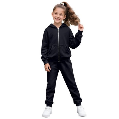 Walking In His Love Youth Christian Zippered Sportswear Outfit - ClaimedbyGodDesigns