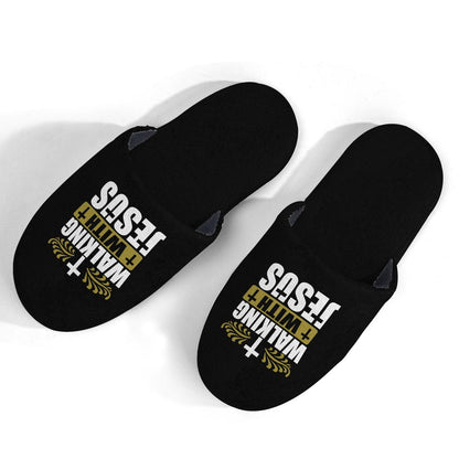 Walking With Jesus Kids Christian Slippers - ClaimedbyGodDesigns