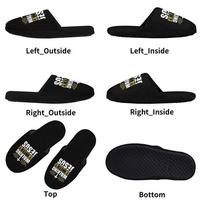 Walking With Jesus Kids Christian Slippers - ClaimedbyGodDesigns
