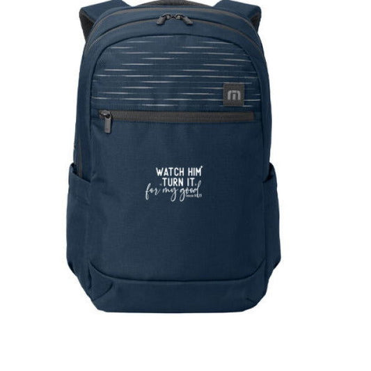 Watch Him Turn It For My Good Christian Backpack - ClaimedbyGodDesigns